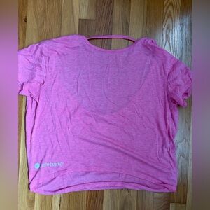 Pure Barre Vibrant Pink Short Sleeve Tee